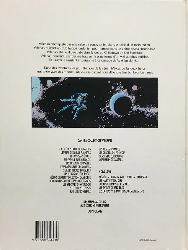 Verso de l'album Valérian Tome 7 Sur les terres truquées
