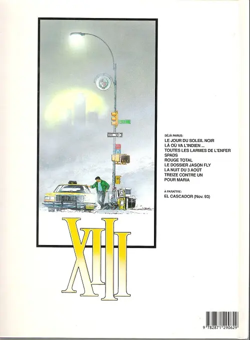 Verso de l'album XIII Tome 7 La nuit du 3 août