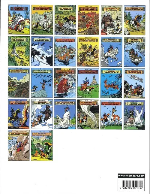 Verso de l'album Yakari Tome 7 Yakari et l'étranger