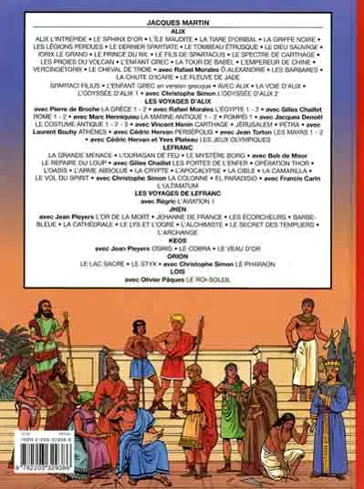 Verso de l'album Les Voyages d'Alix Tome 21 Les Mayas (2)
