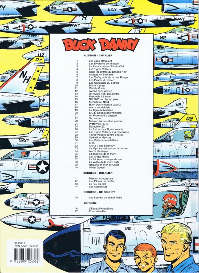 Verso de l'album Buck Danny Tome 47 Zone interdite