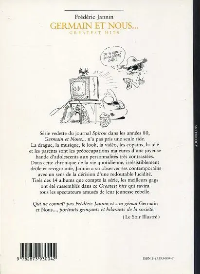 Verso de l'album Germain et nous... Greatest Hits