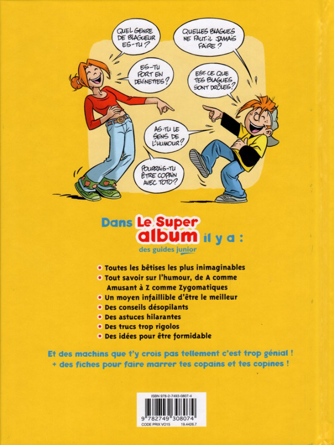Verso de l'album Les guides junior Le Super album des guides junior
