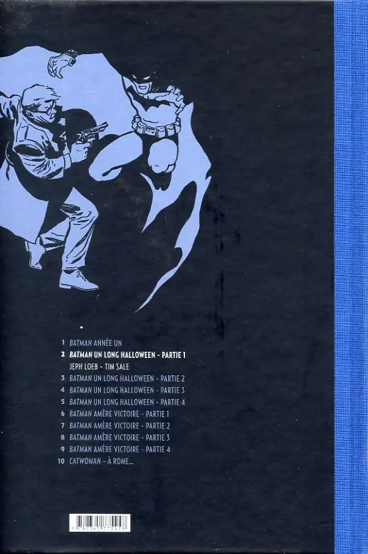 Verso de l'album Batman Tome 2 Un Long Halloween - Partie 1