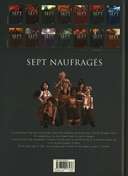 Verso de l'album Sept Cycle 2 Tome 11 Sept naufragés