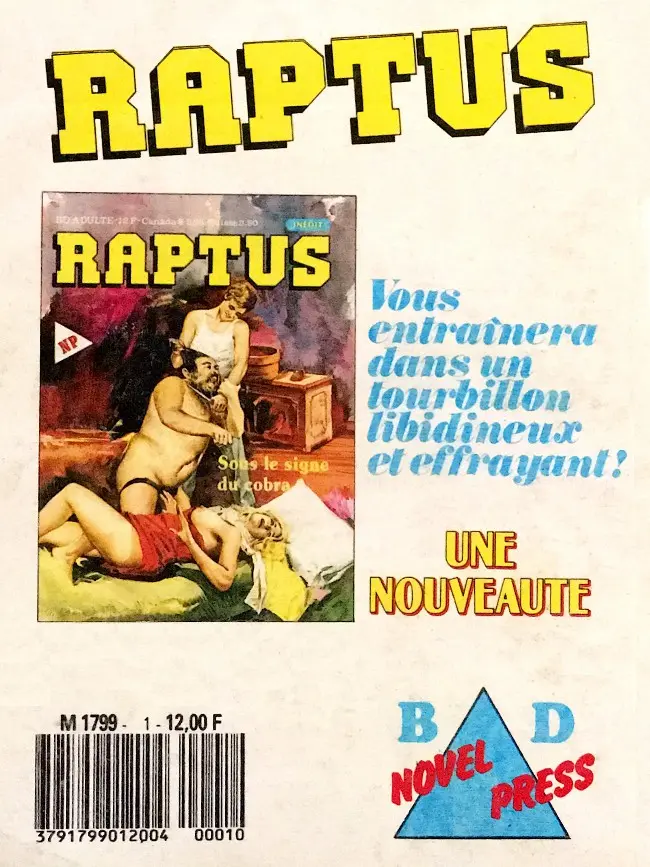 Verso de l'album BD Hard Tome 1 Un groom intrépide