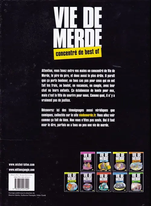 Verso de l'album Vie de merde Concentré de best of