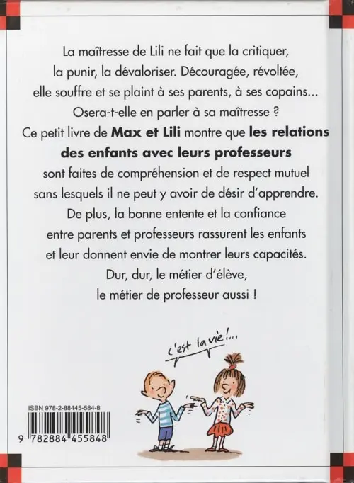Verso de l'album Ainsi va la vie Tome 57 Lili trouve sa maîtresse méchante