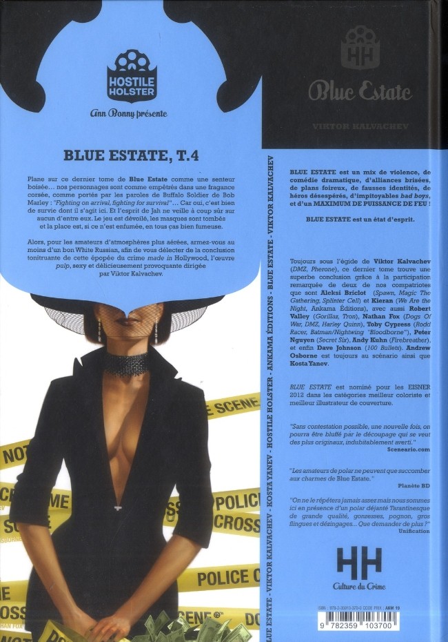 Verso de l'album Blue Estate Tome 4