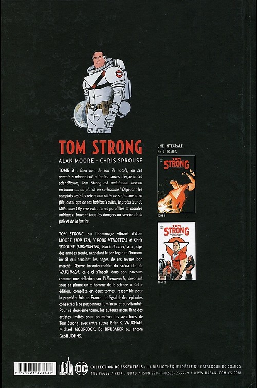 Verso de l'album Tom Strong Intégrale Tome 2