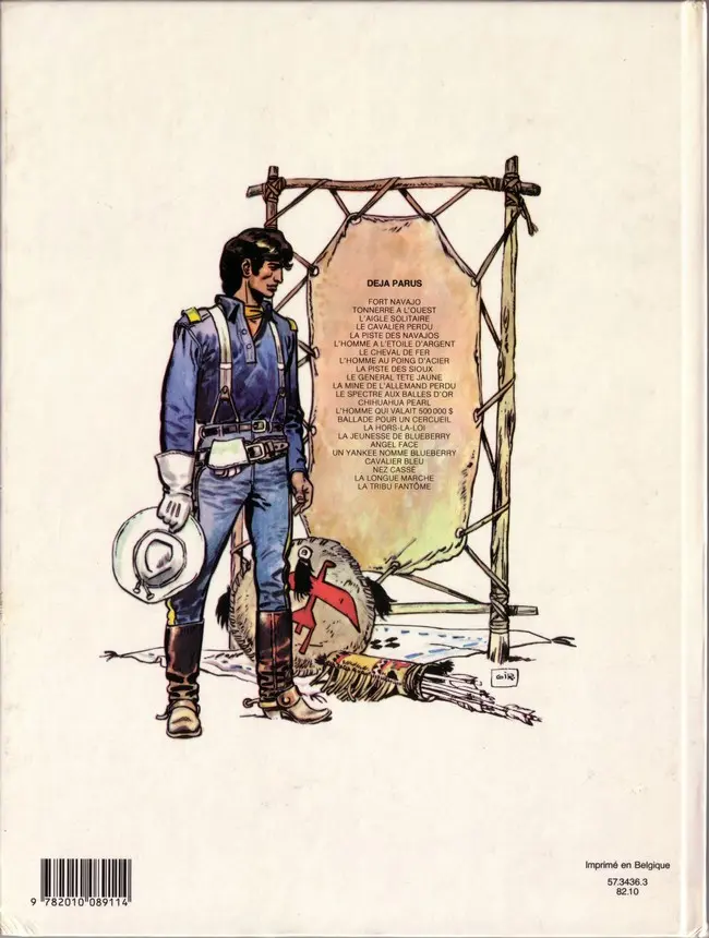 Verso de l'album Blueberry Tome 19 La Longue Marche