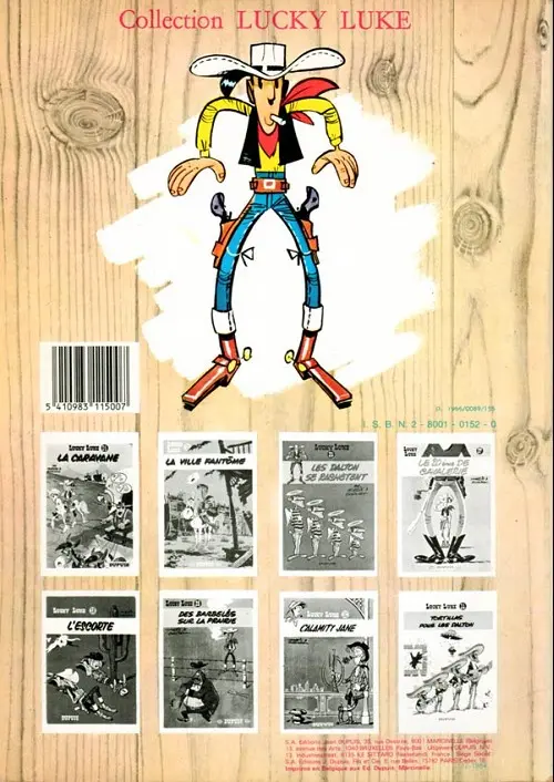 Verso de l'album Lucky Luke Tome 13 Le juge