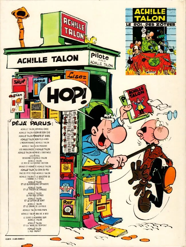 Verso de l'album Achille Talon Tome 11 Brave et honnête Achille Talon