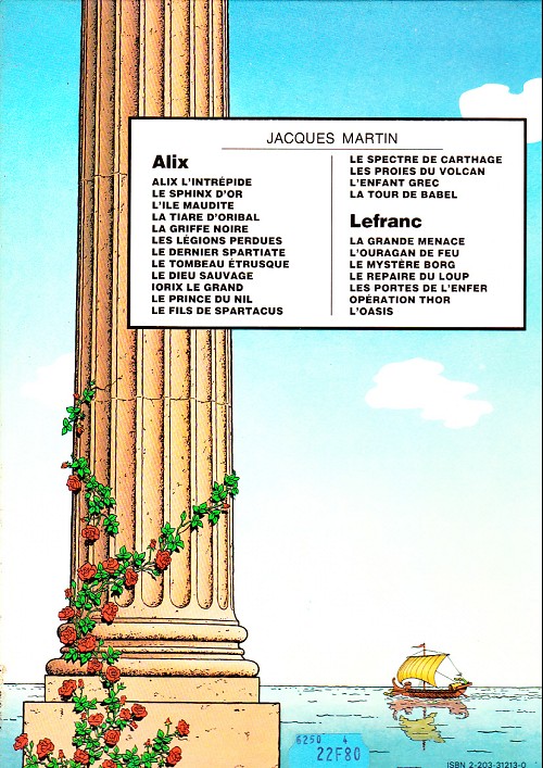 Verso de l'album Alix Tome 13 Le spectre de Carthage