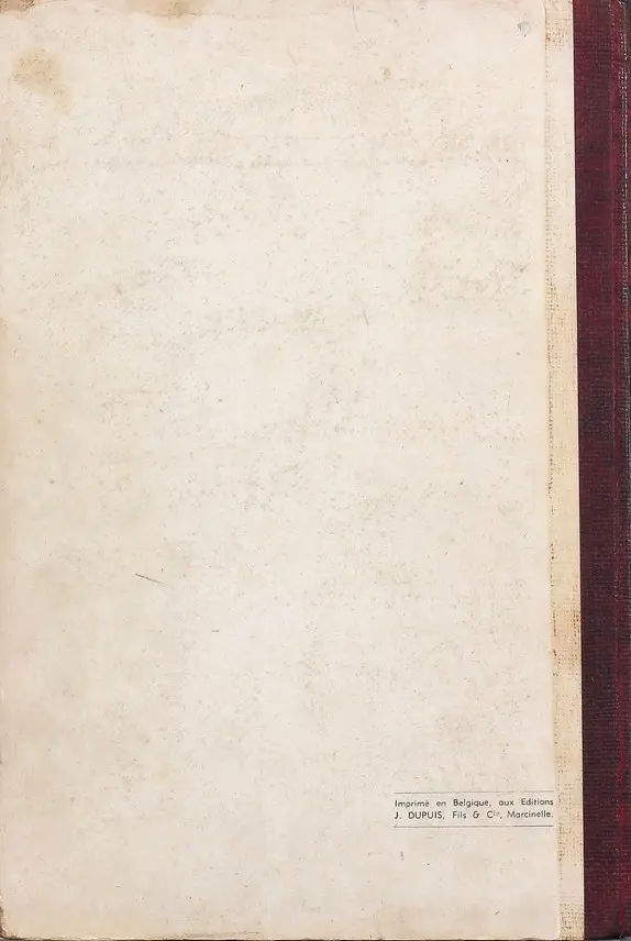 Verso de l'album Caramel et Romulus