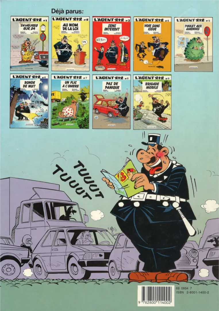 Verso de l'album L'Agent 212 Tome 4 Voie sans issue