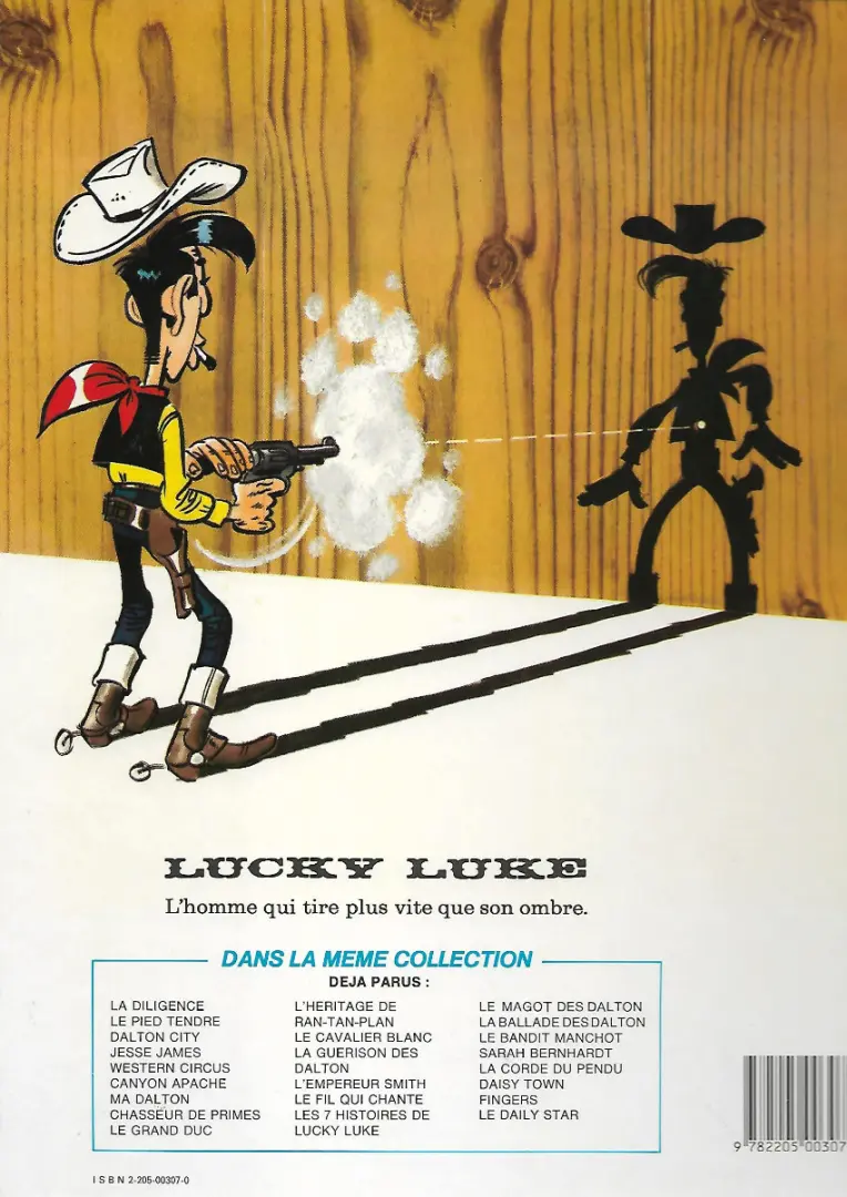 Verso de l'album Lucky Luke Tome 33 Le Pied-Tendre