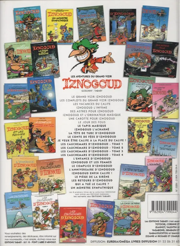 Verso de l'album Iznogoud Tome 14 Les cauchemars d'Iznogoud