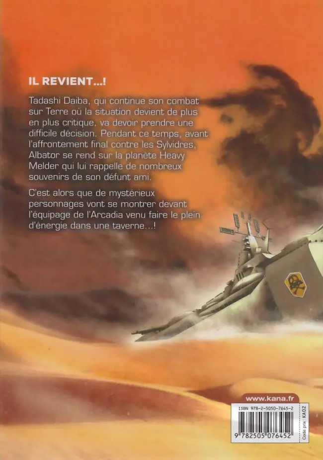 Verso de l'album Capitaine Albator - Dimension voyage 9