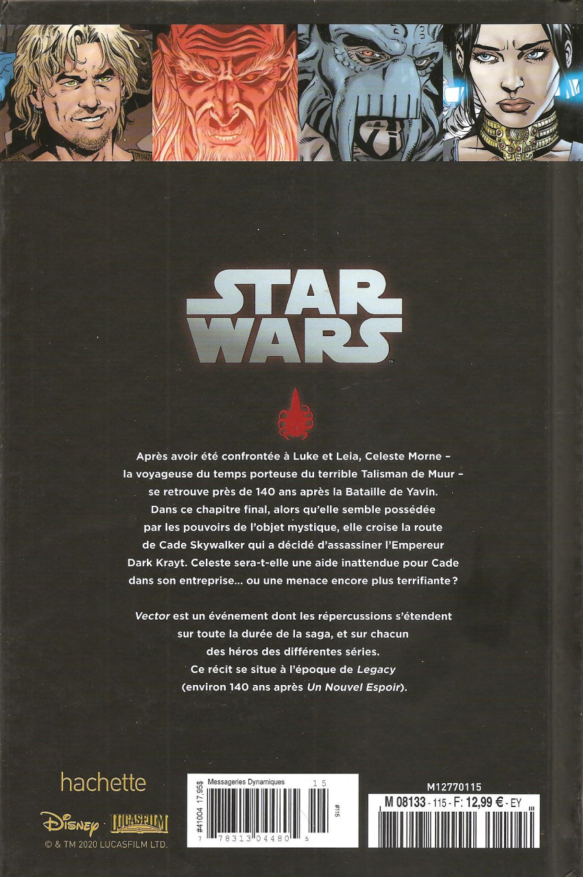 Verso de l'album Star Wars - Légendes - La Collection Tome 115 Vector - Tome 3