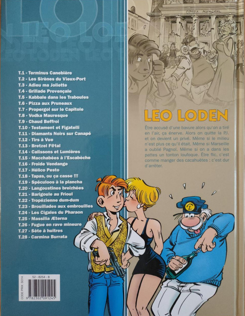 Verso de l'album Léo Loden Tome 28 Carmina Burrata