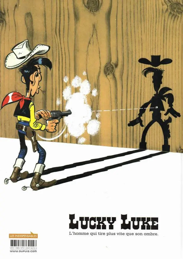 Verso de l'album Lucky Luke Tome 10 Alerte aux Pieds-Bleus