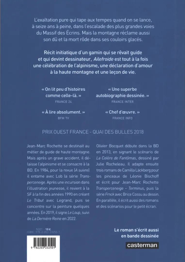 Verso de l'album Ailefroide - Altitude 3954