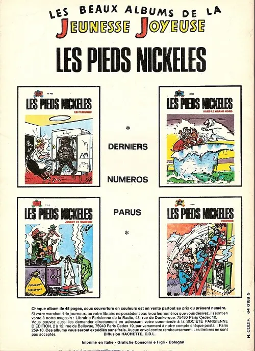 Verso de l'album Bibi Fricotin 2e Série - Societé Parisienne d'Edition Tome 90 Bibi Fricotin pâtissier