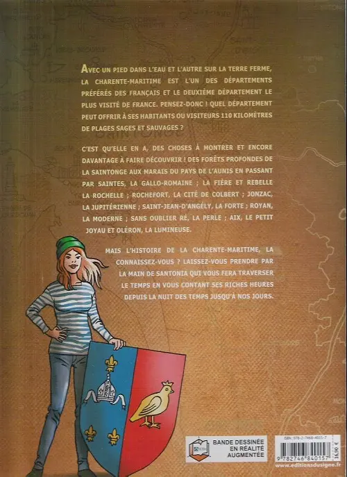 Verso de l'album La Charente-Maritime Une histoire entre terre et mer