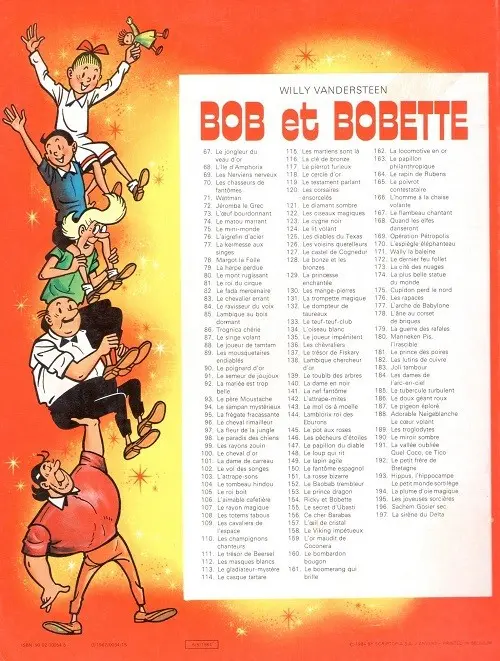 Verso de l'album Bob et Bobette Tome 67 Le jongleur du veau d'or