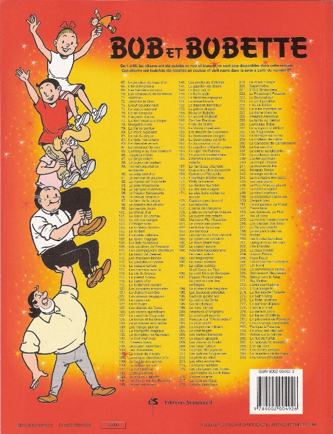 Verso de l'album Bob et Bobette Tome 136 Les chèvraliers