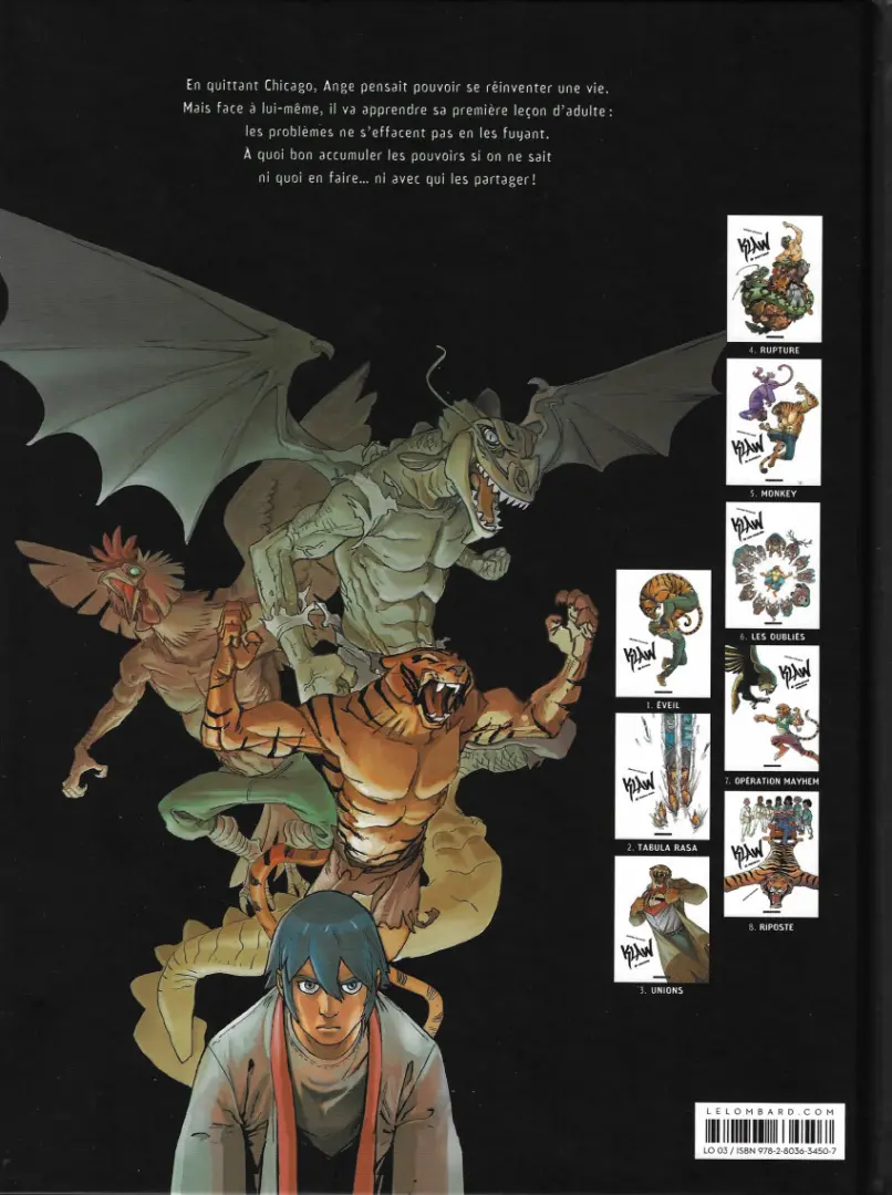 Verso de l'album Klaw Tome 4 Rupture