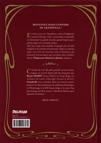 Verso de l'album Grandville Tome 1
