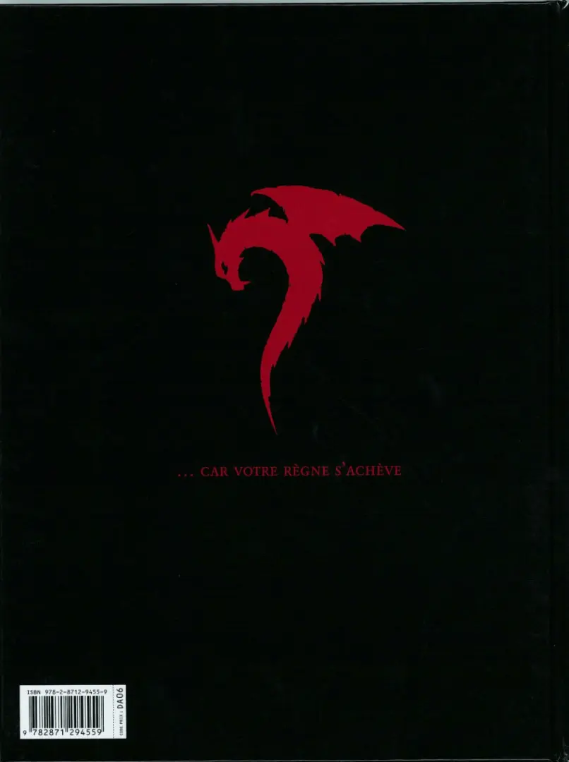 Verso de l'album Rapaces 4