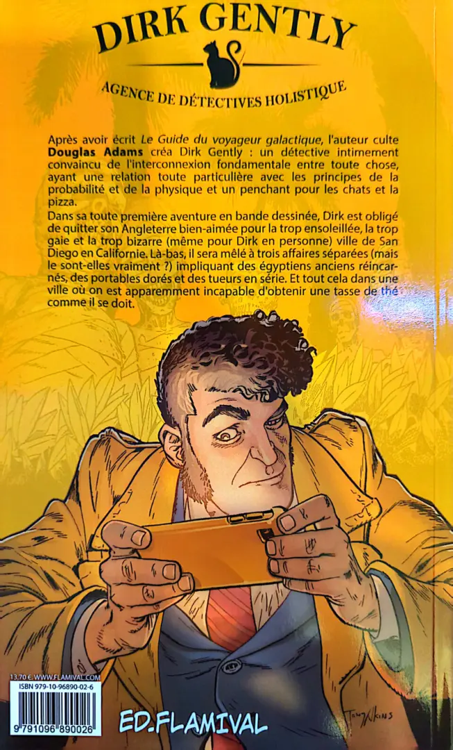 Verso de l'album Dirk Gently - Agence de détectives holistique L'interconnexion entre toute chose