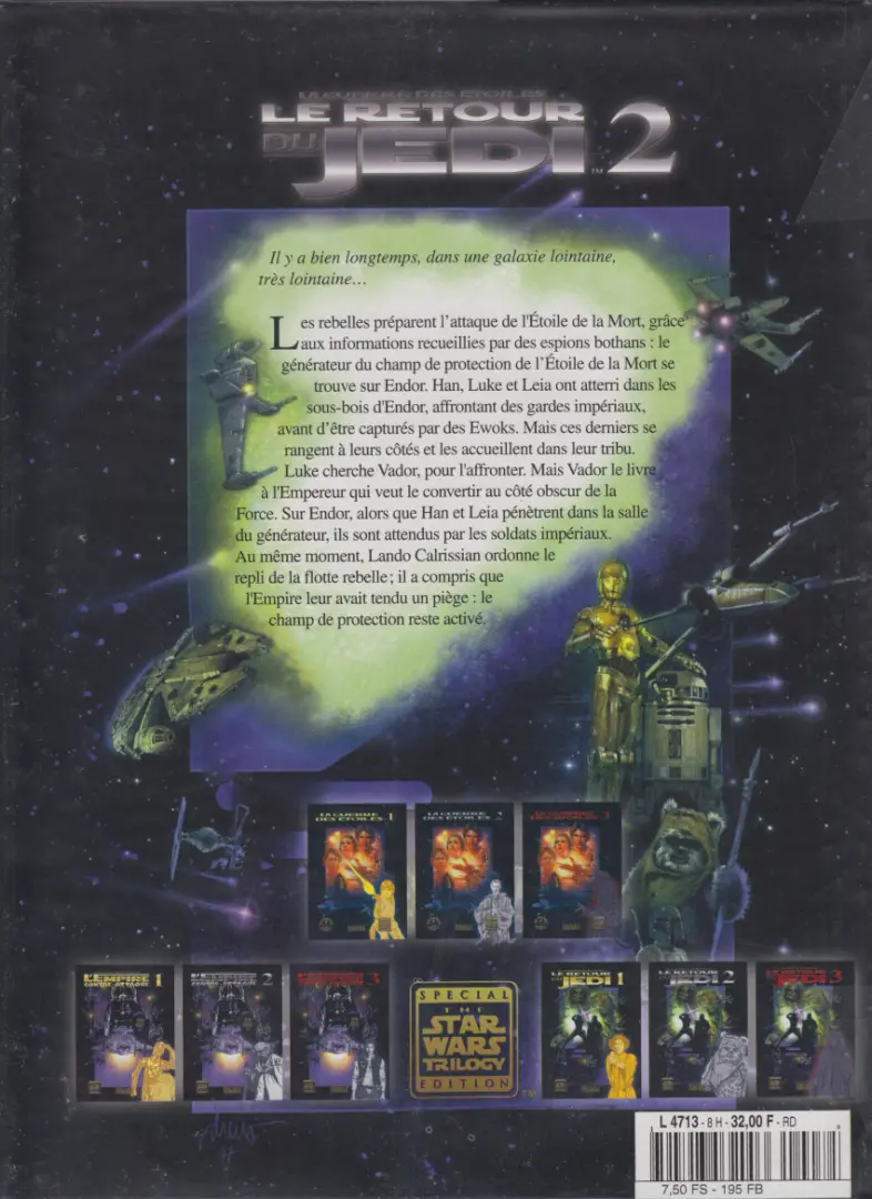 Verso de l'album Star Wars - Albums BD - Photo Tome 8 Le Retour du Jedi 2