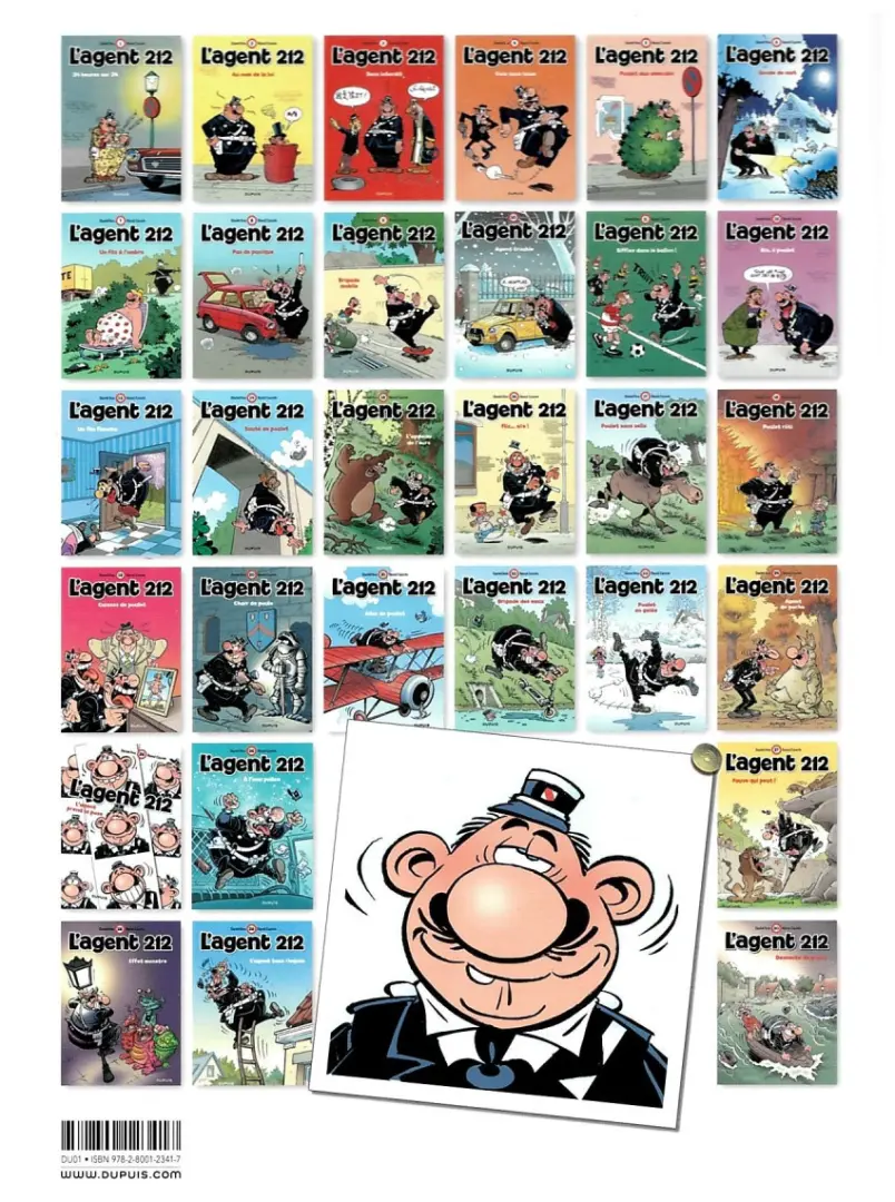 Verso de l'album L'Agent 212 Tome 18 Poulet rôti