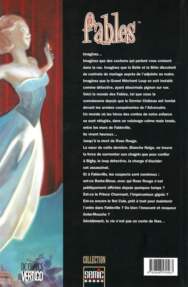 Verso de l'album Fables Tome 1 Légendes en exil