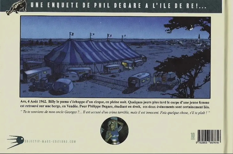 Verso de l'album La Fille et le Puma