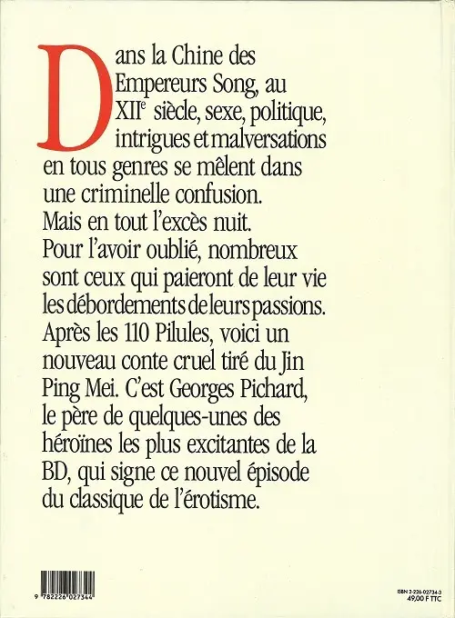 Verso de l'album Les 110 pilules Tome 2 La fleur du lotus