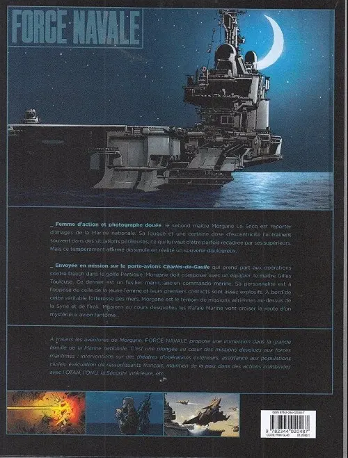 Verso de l'album Force Navale Tome 1 Forteresse des mers