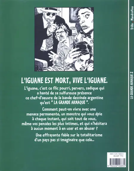 Verso de l'album La Grande arnaque Tome 2 L'iguane