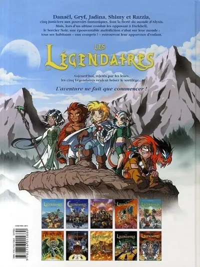 Verso de l'album Les Légendaires Tome 10 Le Cycle d'Anathos : La marque du destin
