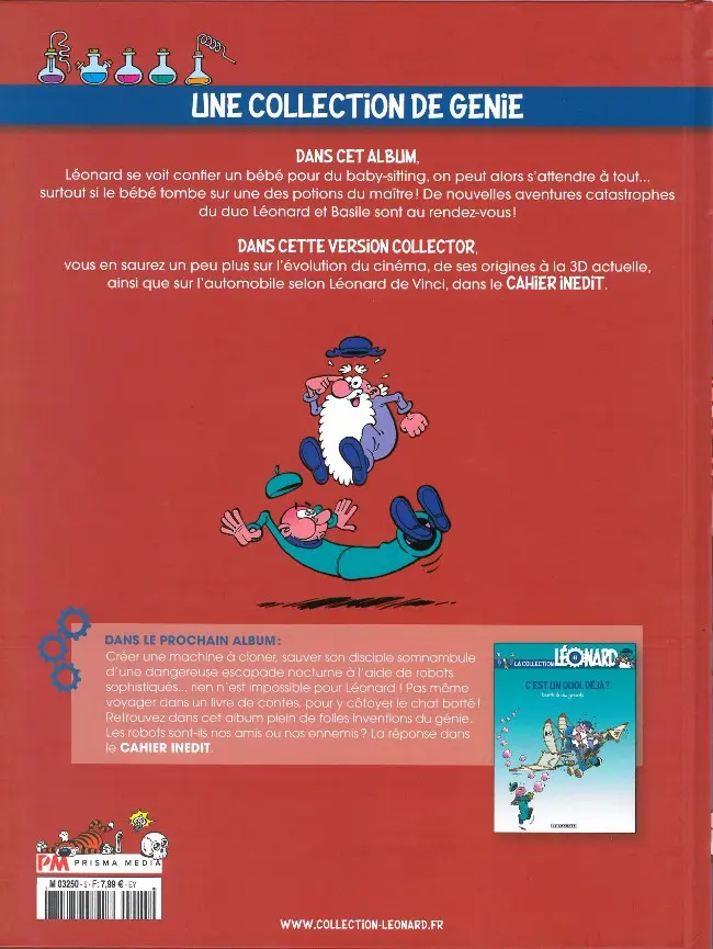 Verso de l'album La Collection Léonard Tome 5 Génie à toute heure