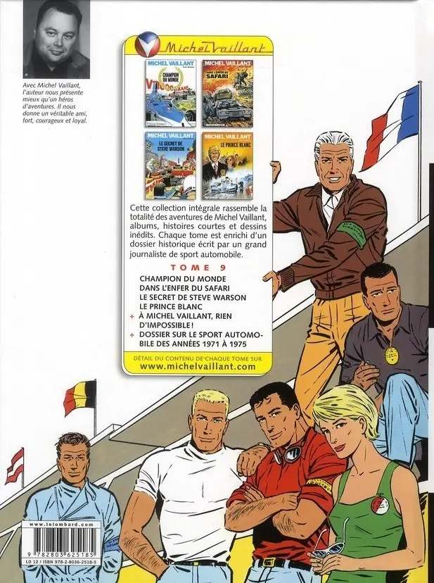 Verso de l'album Michel Vaillant L'Intégrale 9