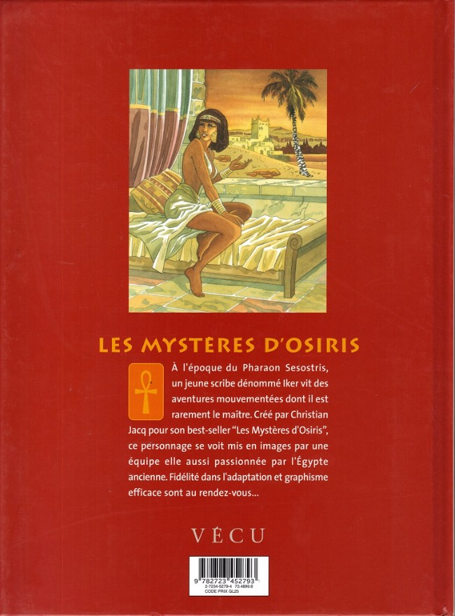 Verso de l'album Les Mystères d'Osiris Tome 1 L'arbre de vie