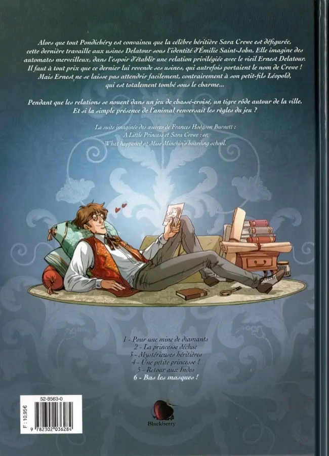 Verso de l'album Princesse Sara Tome 6 Bas les masques !
