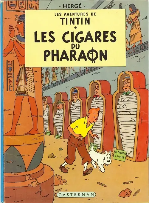 Couverture de l'album Tintin Tome 4 Les cigares du pharaon