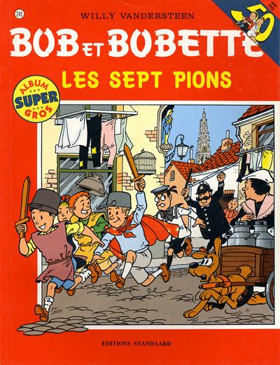 Couverture de l'album Bob et Bobette Tome 245 Les sept pions