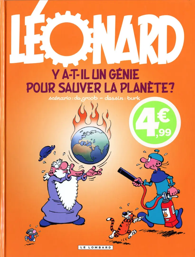 Couverture de l'album Léonard Tome 38 Y a-t-il un génie pour sauver la planète?